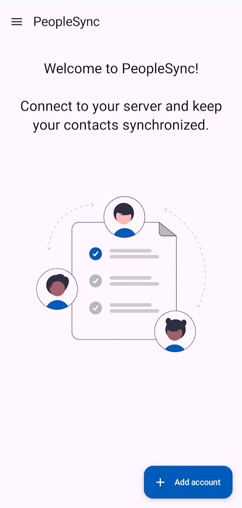 Android Step 3 – Add account