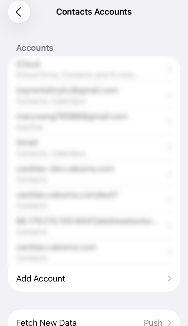 iPhone Step 4 – Add Account